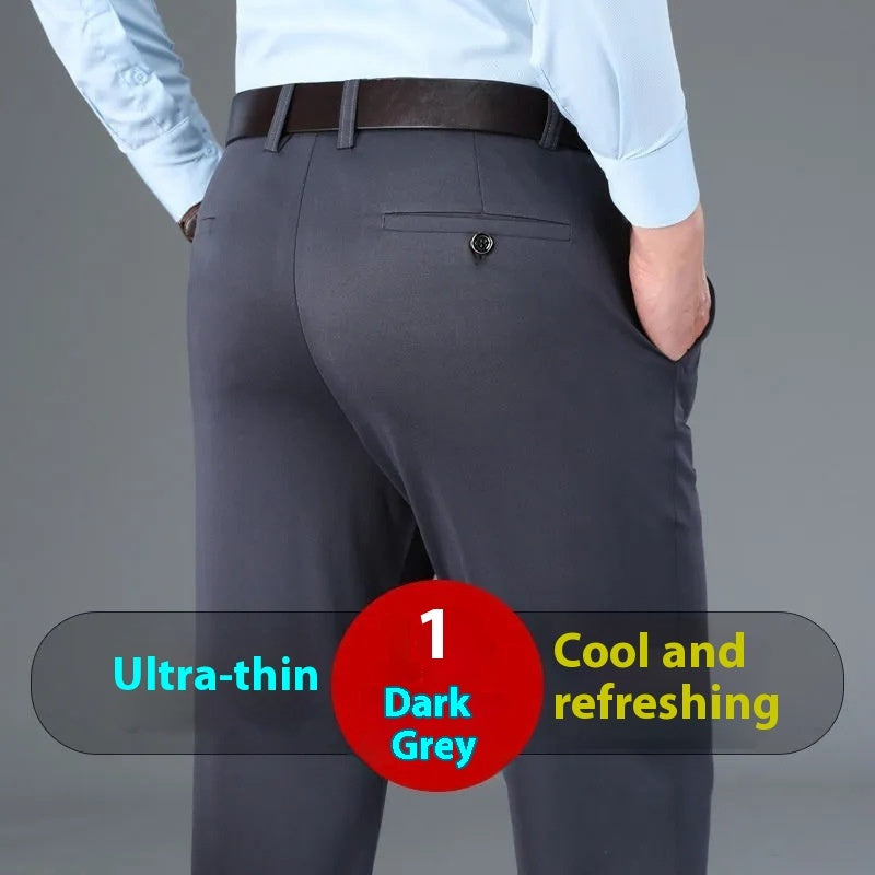 High Elasticity Non-ironing Anti-wrinkle Men's Business Casual Pants